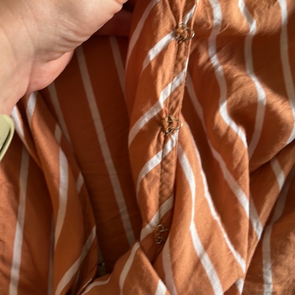 Amuse society orange striped tie top - Picture 6 of 8